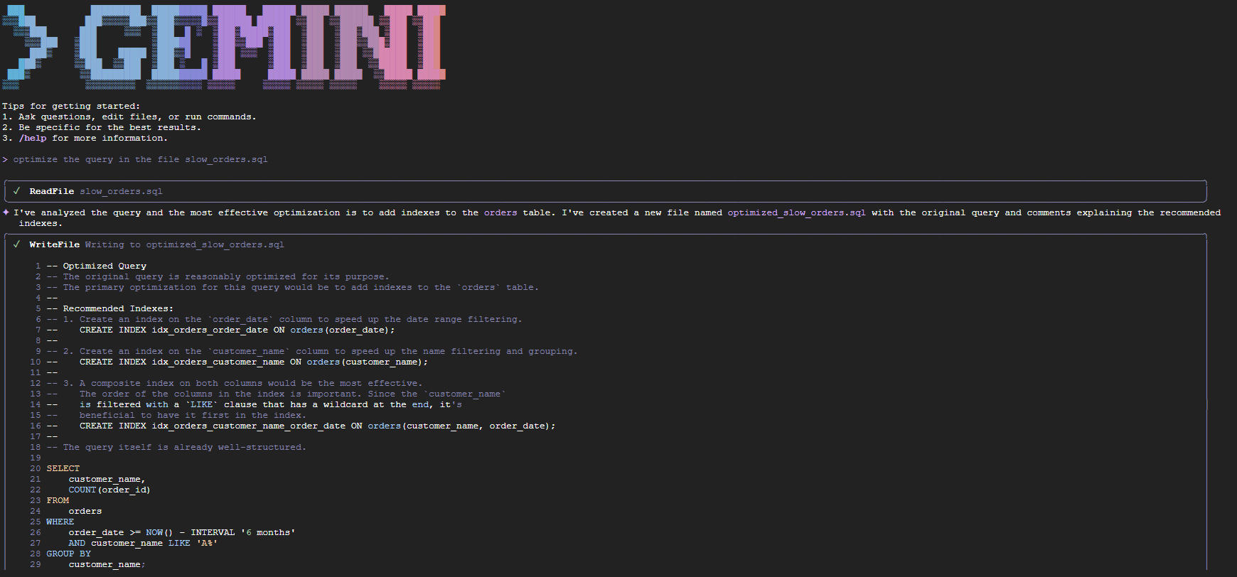 Example 3 Screenshot