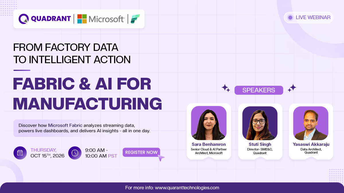 From Factory Data to Intelligent Action: Fabric & AI for Manufacturing Image